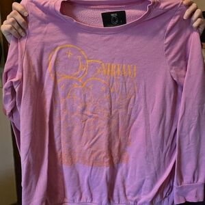 Torrid Pink Nirvana Graphic Sweatshirt It's Size 1 For Torrid SizinDon't Know If